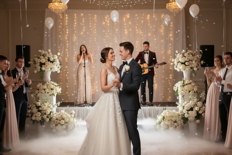 Wedding Band vs DJ; Pros, Cons, Costs & How to Decide a duo band performing at a wedding event